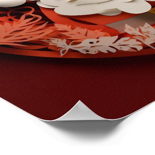 Papier Uitgesneden Sinterklaas Poster (Hoek)