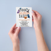PAPIER | Uitnodiging van de partij Spooky Hallowee Flyer (Hand)