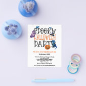 PAPIER | Uitnodiging van de partij Spooky Hallowee Flyer (Enkel)