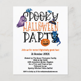 PAPIER | Uitnodiging van de partij Spooky Hallowee Flyer