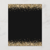 PAPIER | Uitnodiging voor goudglitter Black met ke Flyer (Achterkant)