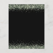 PAPIER | Uitnodiging voor groene kerstfeestfeest ( Flyer (Achterkant)