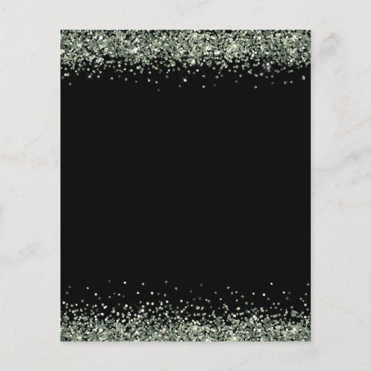 PAPIER | Uitnodiging voor groene kerstfeestfeest ( Flyer (Achterkant)