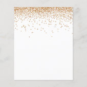 PAPIER | Uitnodiging voor kerstfeestdagen met goud Flyer (Achterkant)