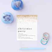 PAPIER | Uitnodiging voor kerstfeestdagen met goud Flyer (Enkel)