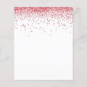 PAPIER | Uitnodiging voor kerstfeestdagen met rood Flyer (Achterkant)