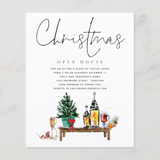PAPIER | Uitnodiging voor kerstopening in het Parl Flyer (Voorkant)