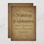  papier - Uitnodigingen voor rigoureus landhuwelij (Voorkant / Achterkant)