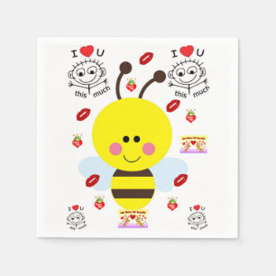 Papier-Valentijnsdag Napkins Servet