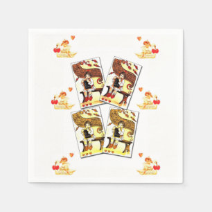 Papier-Valentijnsdag Napkins Servet