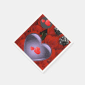 Papier-Valentijnsdag Napkins Servet (Hoek)