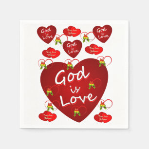 Papier-Valentijnsdag Napkins Servetten