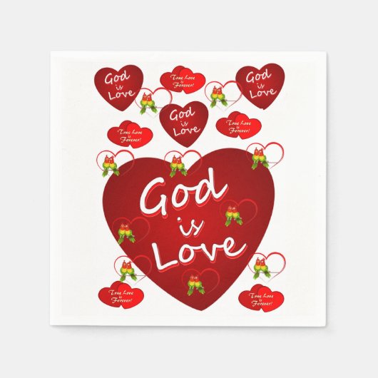 Papier-Valentijnsdag Napkins Servetten (Voorkant)