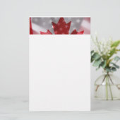 Papier van Amerikaanse en Canadese vlaggen (Staand voorkant)