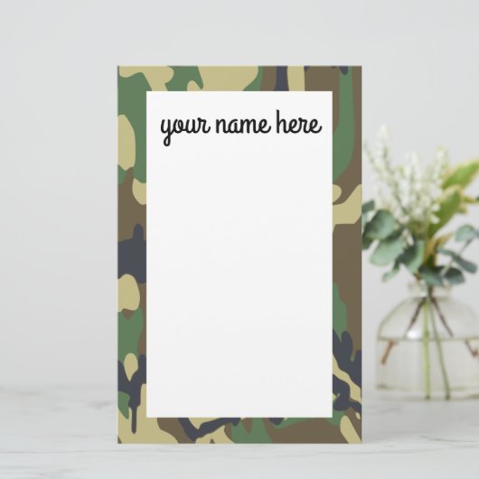 Papier van Camo Stationery (Staand voorkant)