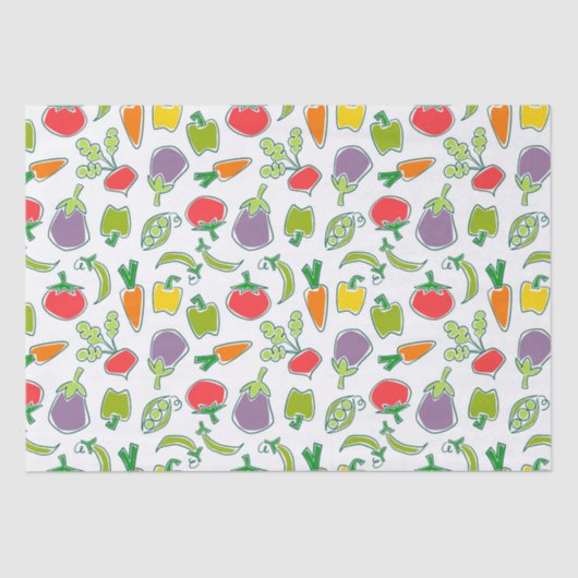 Papier van de Garden Party Veggies (Voorkant)