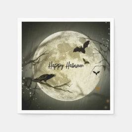 Papier van de haute van het gehakte Moon Halloween Servet