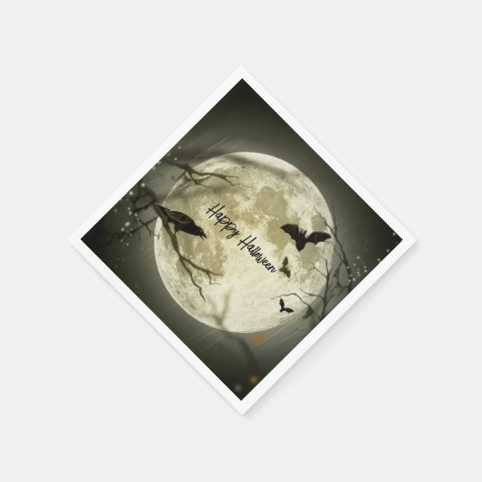 Papier van de haute van het gehakte Moon Halloween Servet (Hoek)