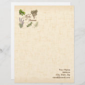 Papier van de papierfabriek Herbes de Provence Persoonlijk Briefhoofd (Voorkant / Achterkant)