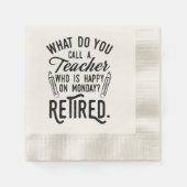 Papier van de Partij voor Pensionering in ruste, h Servet (Voorkant)