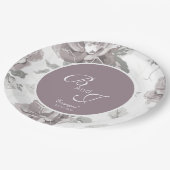 Papier van de roze verlovingspartij van het roos papieren bordje (Gekanteld)