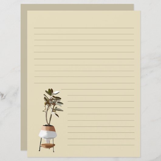 Papier van de soort gebruikt bij de boomstructuur  (Voorkant / Achterkant)