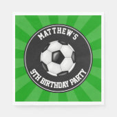 Papier van de voetbalpartij Napkins Servetten (Voorkant)