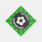 Papier van de voetbalpartij Napkins Servetten (Hoek)