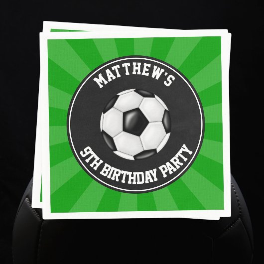 Papier van de voetbalpartij Napkins Servetten