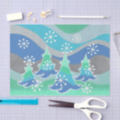 Papier van de winterbomen (Craft)