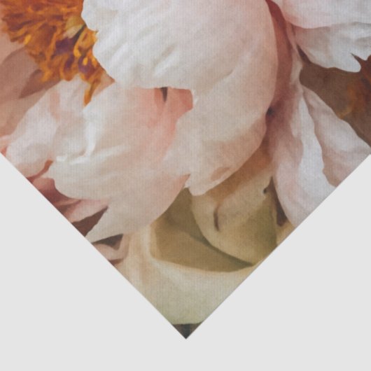 Papier van Elegant Roze en Peronies (Detail)