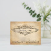 papier van Floral-Medallion Briefkaart (Staand voorkant)