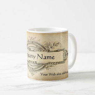 papier van Floral-Medallion Koffiemok