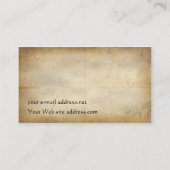  papier van Floral-Medallion Visitekaartje (Achterkant)