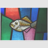 papier van gekleurd glasvisweefsel (Voorkant)