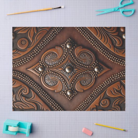 Papier van gekookt leder (Craft)