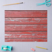 papier van gestreept rood houtweefsel (Craft)