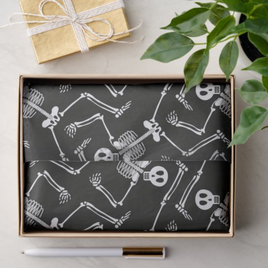 Papier van het gehakte skeletpatroon (Geschenk)