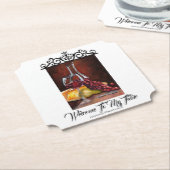 Papier van het onderzetter - Welkom bij mijn tabel (Gekanteld)