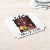 Papier van het onderzetter - Welkom bij mijn tabel (Gekanteld)