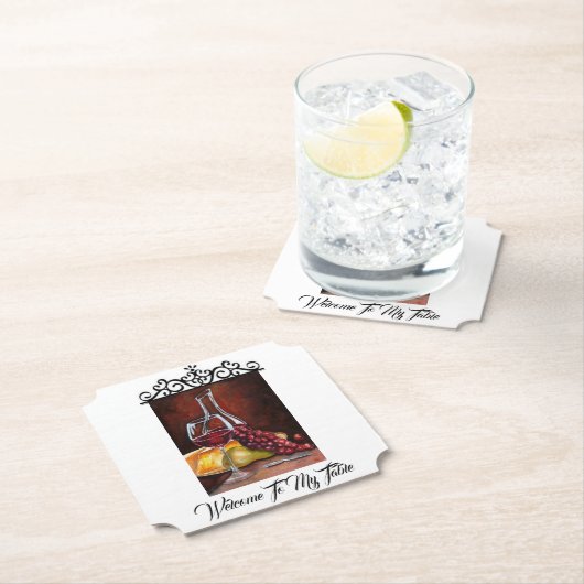 Papier van het onderzetter - Welkom bij mijn tabel (Insitu)