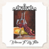 Papier van het onderzetter - Welkom bij mijn tabel (Voorkant)