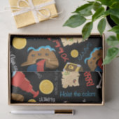 Papier van het piraatpatroon van de vlinder (Geschenk)