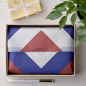 Papier van het rode, witte en blauwe vinnen (Geschenk)