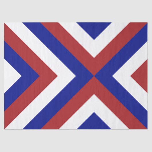 Papier van het rode, witte en blauwe vinnen (Voorkant)