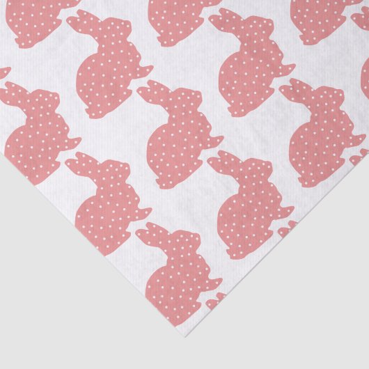 Papier van het roze polaire dot Bunnies (Detail)