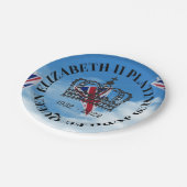 Papier van koningin Elizabeth II Platinum Jubilee  Papieren Bordje (Gekanteld)
