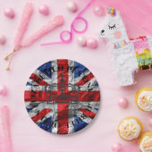 Papier van koningin Elizabeth II Platinum Jubilee Papieren Bordje (Feest)