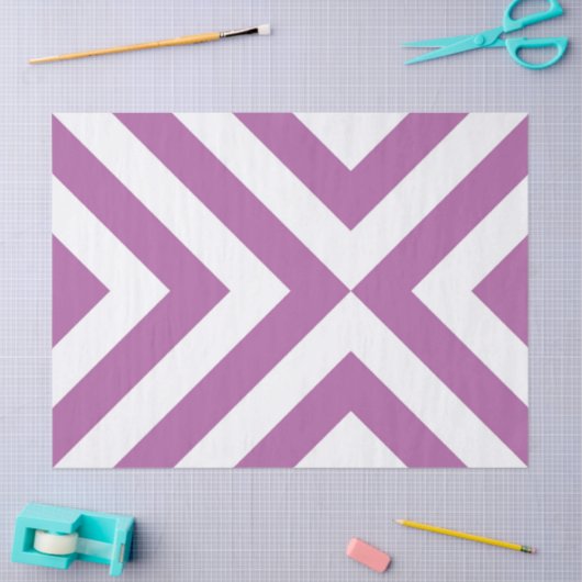 Papier van lavendel en roze Chevrons (Craft)