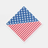 Papier van luiers en patriottische strips servet (Hoek)